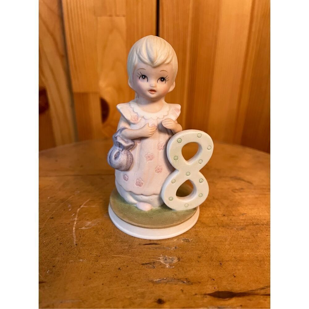 Lefton porcelain figurine little girls age 8 (6869)